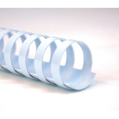 GBC Baguettes de reliure 45mm A4 4028206 blanc, 21 anneaux 50 pcs.