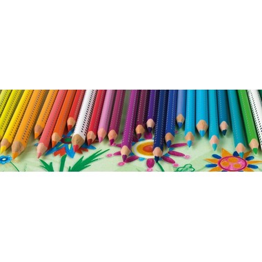 FABER-CASTELL Matite colorate Jumbo GRIP 110909 cromo scuro giallo