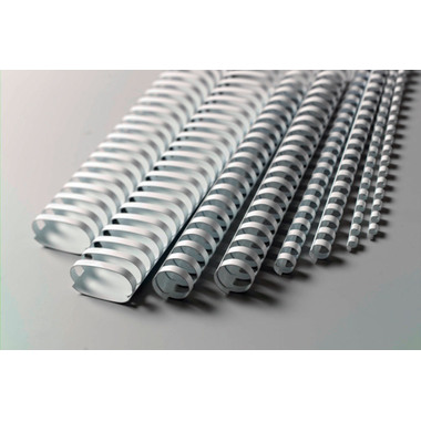 GBC Plastikbindrücken 6mm A4 4028193 weiss, 21 Ringe 100 Stück