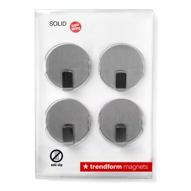 TRENDFORM Magnethaken SOLID MM4615 4er Set, Edelstahl
