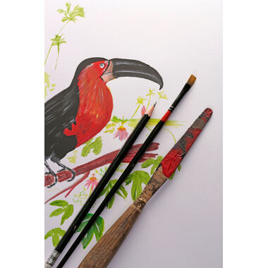 CLAIREFONTAINE Paint'On A5 96538C Weiß 40 Blatt