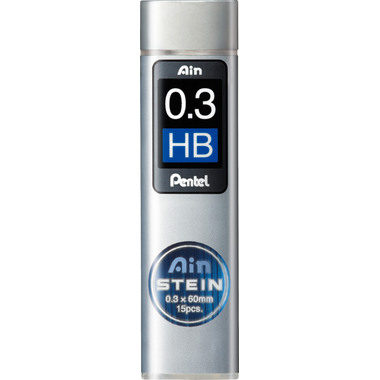 PENTEL Bleistiftmine AINSTEIN 0.3mm C273-HBO schwarz/15 Stück HB
