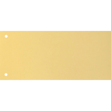 BIELLA Trennstreifen Karton 2 Loch 19919020U gelb, 24x10.5cm 100 Stk.