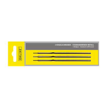 ONLINE Mines stylo à bille M 40002/3 rouge 3 pcs.
