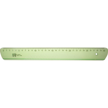 ARDA Massstab Elastika 30cm EL30 Hellgrün transparent