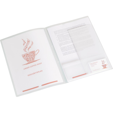 KOLMA Präsentationsmappe Vario A4 10.010.00 transparent, Fronttasche