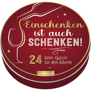 ARS EDITION Adventskalender in der Dose 134928 Einschenken ist auch schenken