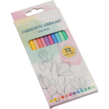 NEUTRAL Buntstifte 2222795 vierkant, 12 Stück