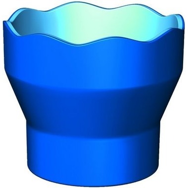 FABER-CASTELL Wasserbecher CLIC & GO 181510 blau, für Pinsel