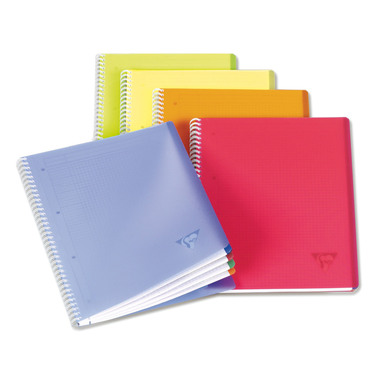 CLAIREFONTAINE Carnet spirale ass. A4 328626 5mm 80 feuilles