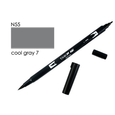 TOMBOW Dual Brush Pen ABT N55 cool gray 7