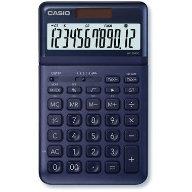 CASIO Tischrechner JW200SCNY 12-stellig dunkelblau