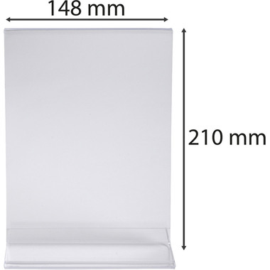 EXACOMPTA Supporto da tavolo A5 85158D trasparente, forma T alto