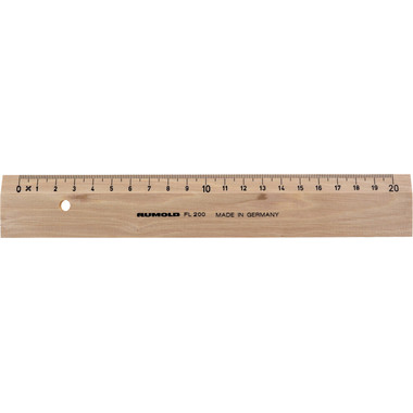 RUMOLD Flachlineal 20cm FL200/20 Buche
