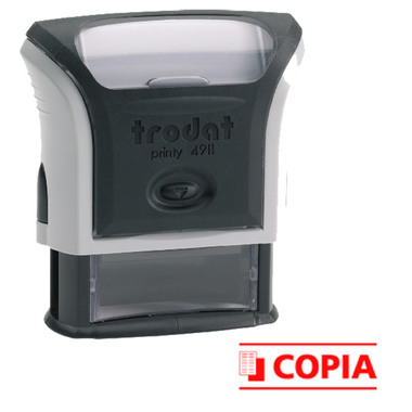TRODAT Timbro COPIA 4911COPIA-EK-RO rosso Italiano