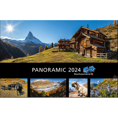 CALENDARIA Panoramic Switzerland 2024 43494614 D/F/I/E, 48x33cm