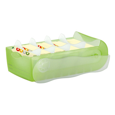 HAN Karteibox Croco 997-603 A7 grün trans. 100 Karten