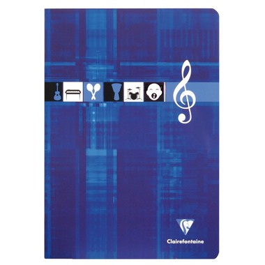 CLAIREFONTAINE Musikheft A4 3114 weiss 24 Blatt