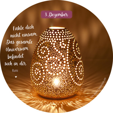 ARS EDITION Adventskalender Dose 135416 24 Dankbarkeitsmantras