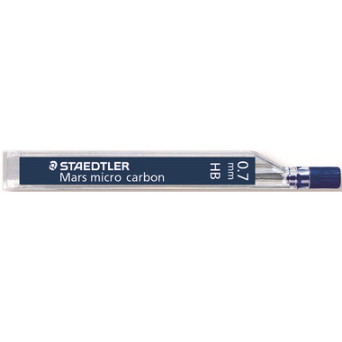 STAEDTLER Feinmine MARS MICRO HB 0,7mm 250 07-HB tiefschwarz 12 Stück