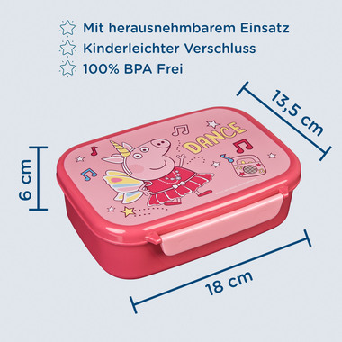 SCOOLI Lunchbox PIPA9903 Peppa Pig 13x18x6cm