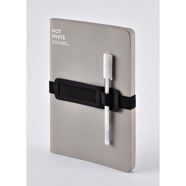 NUUNA Notizbuch Not White A5 54549 Grey,blanko,176 S.