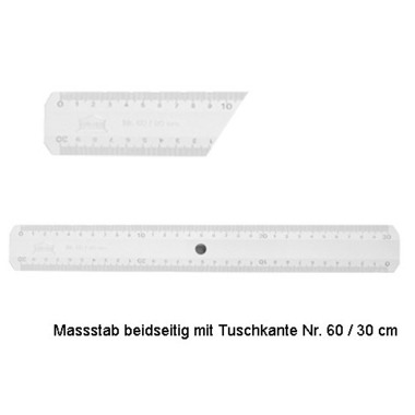 AKRYLA Massstab 30cm 60/30 Acryl