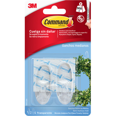 3M Command arpione oval 17091CLR - 900g 2 pezzi