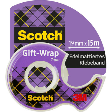SCOTCH Gift Wrap Tape 19mmx16.5m CAT15-C Dispenser