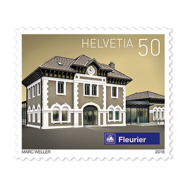 Schweizer Bahnhöfe, Rolle «Fleurier» Rolle mit 2'000 Marken «Fleurier NE» à CHF 0.50, selbstklebend, ungestempelt