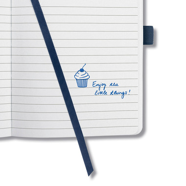 JOLIE Taccuino HC midnight blue JN204 rigato,174 p.,95x150x16mm