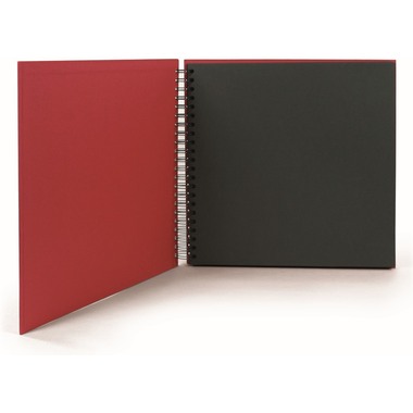 RÖSSLER Fotoalbum 1329452367 29x29cm, rot/schwarz