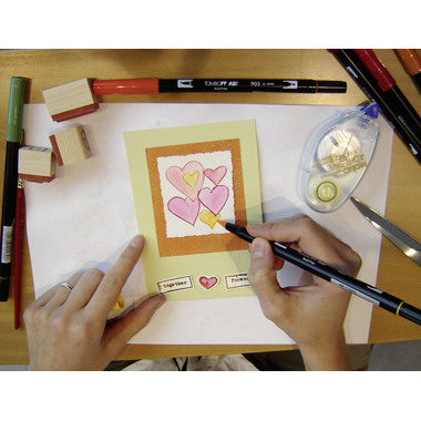TOMBOW ABT Dual Brush Pen ABT-6P-2 6er Set Pastellfarben