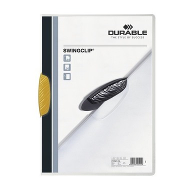 DURABLE Klemmhefter SWINGCLIP 2260/04 für 30 Blatt A4 gelb