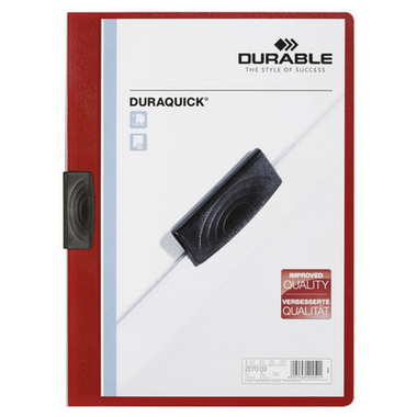 DURABLE Klemmhefter DURAQUICK A4 227003 rot