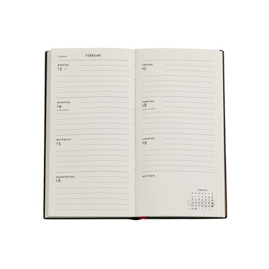 PAPERBLANKS Agenda Kolibri Butter. DE 2024 DH0873-6 1W/2S HOR Schlank 9.5x18cm