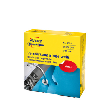 AVERY ZWECKFORM Anelli di rinforzo bianco 3508 500 pz.