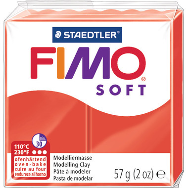FIMO Knete Soft 57g 8020-24 rot