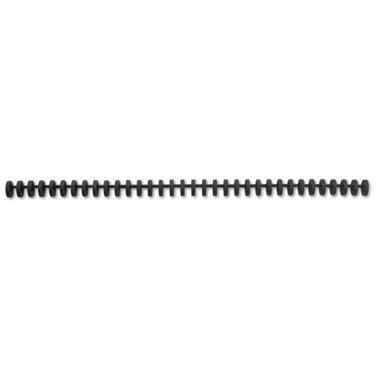 GBC Plastikbinderücken 12mm A4 388064E schwarz, 34 Ringe 50 Stück