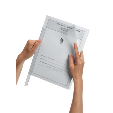 DURABLE Klemmschienenhüllen A4 291919 transparent 50 Stück