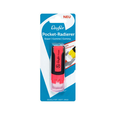 LÄUFER Radierer Pocket 69821 farbig ass.
