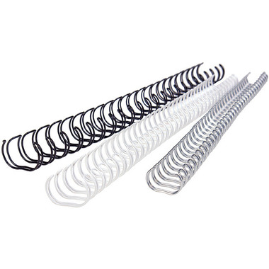 RENZ Drahtbinderücken 8mm A4 310800634 silber, 34 Ringe 100 Stück