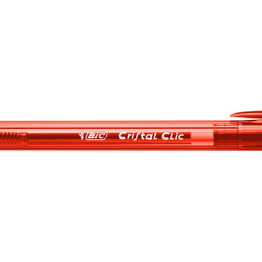 BIC Kugelschr. Cristal Clic 1mm 850734 rot 20 Stück