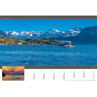 CALENDARIA Swiss Travel 2024 43494611 D/F/I/E, 48x33cm