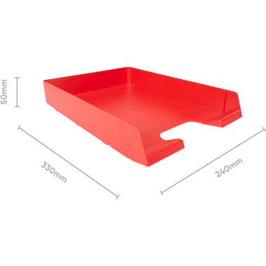 BIELLA Corbeille à courrier A4/C4 30540045U rouge