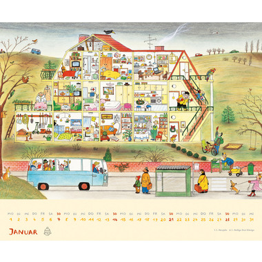 DUMONT R.S. Berner Wimmel-Kalender 205160 DE, 58.4x48.5cm 2024