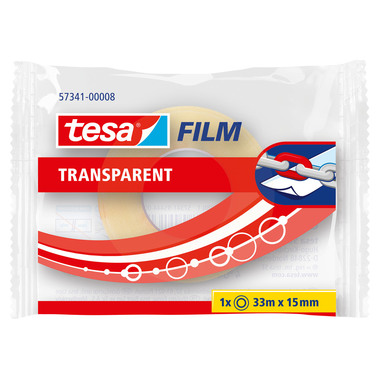 TESA Ruban adhésif 15mmx33m 573410000 transparent