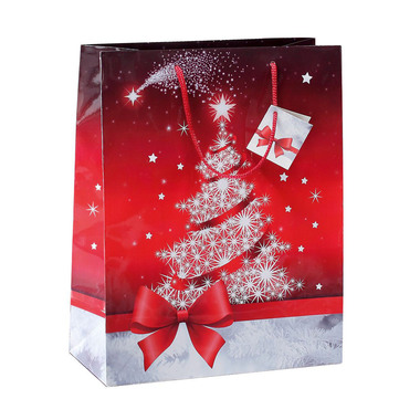 SIGEL Geschenktasche Sparkling Tree GT022 Glanz 260x330x120mm 5 Stk.