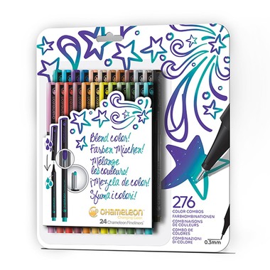 CHAMELEON Fineliner Set 0.3mm FL2401 24 Farben Bold