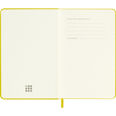 MOLESKINE Notizbuch Color 9x14cm 56598853032 gelb, liniert, 240 Blatt, HC